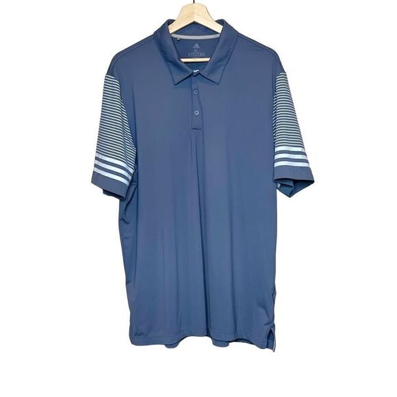 Adidas Other - Adidas ultimate 365 blue striped sleeve golf polo size XL